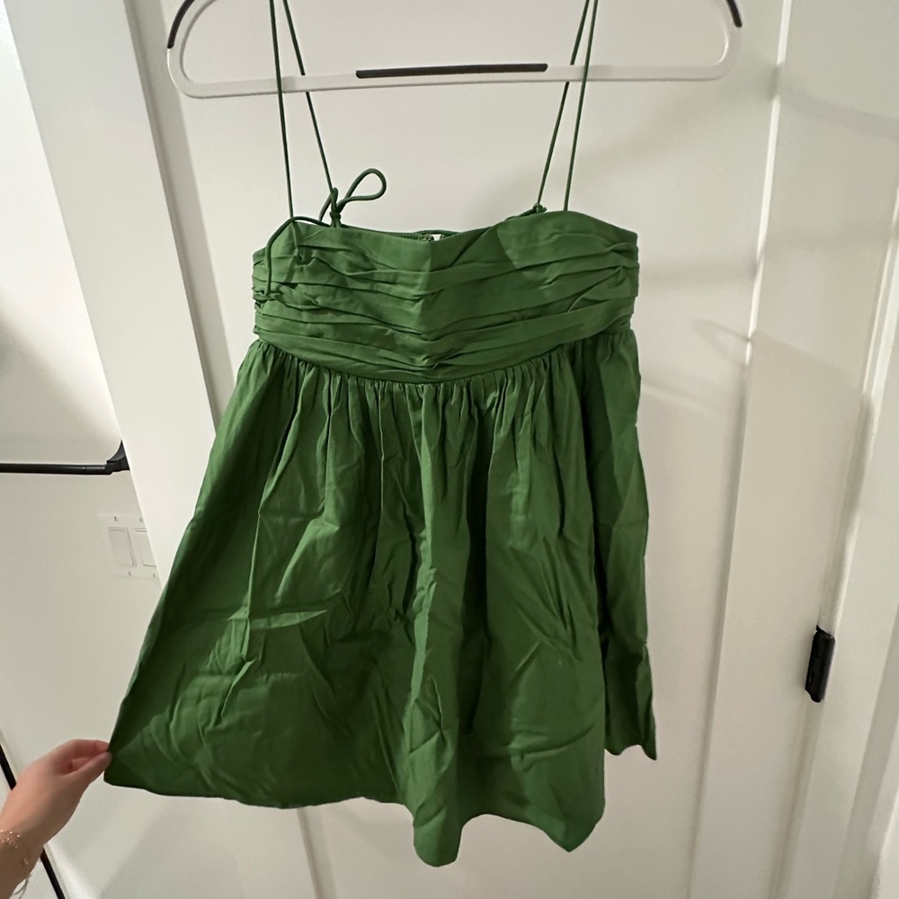 Reformation Vibrant Green Dress